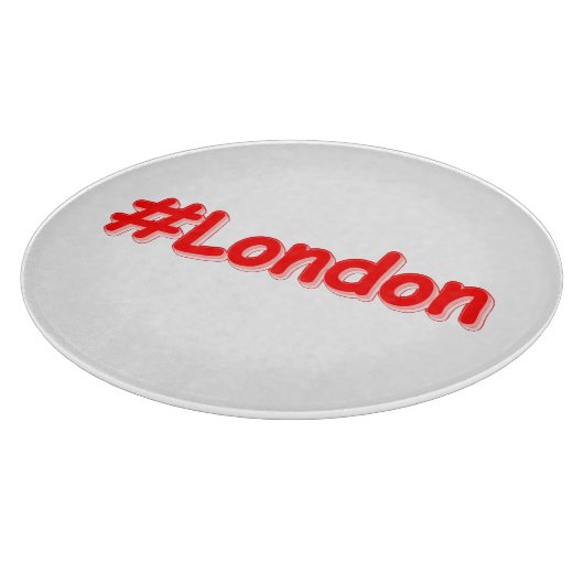 「#London」かわいいデザイン。買今 カッティングボード (角)