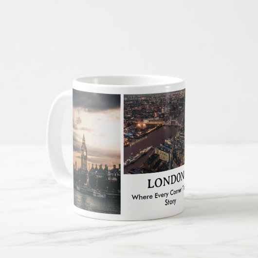LONDON:どのコーナーがストーリー写真のマグカップを伝える コーヒーマグカップ (正面左)
