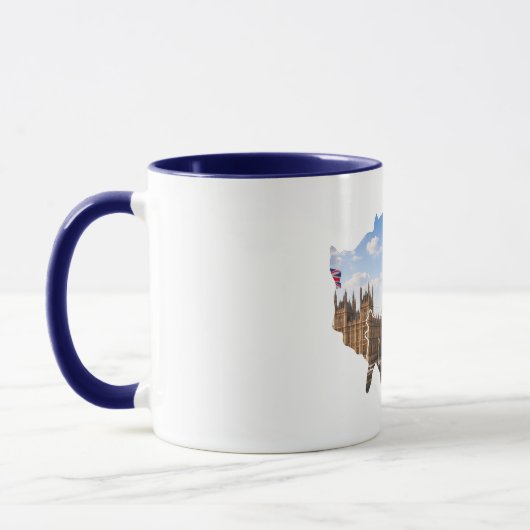 London 26.2 Marathoner Course Map Mug マグカップ (左)