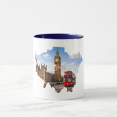 London 26.2 Marathoner Course Map Mug マグカップ (中央)