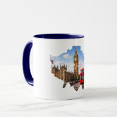 London 26.2 Marathoner Course Map Mug マグカップ (正面左)
