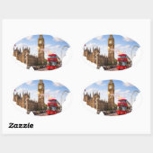 London 26.2 Marathoner Course Map Sticker 楕円形シール (シート)