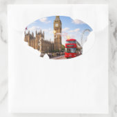 London 26.2 Marathoner Course Map Sticker 楕円形シール (バッグ)