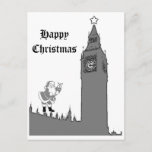 London Big Ben Happy Christmas Postcard シーズンポストカード<br><div class="desc">This design is included in the London,  British Christmas Theme Collection. Products in this line may show various British Culture. Big Ben is featured in this item. For more themed products; please see Our other coordinating items. Each theme has a range of stylish items with a distinct look.</div>