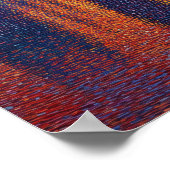 London Big Ben Pointillism Skyline Sunset Art ポスター (角)