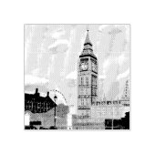 London Big Ben Wood Art Stamp ラバースタンプ (インプリント)