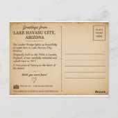 London Bridge Black & White Night ポストカード (裏面)