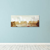 London Bridge、c.1632(パネルの油)の表示 キャンバスプリント (インサイチュ (ウッドフロア))