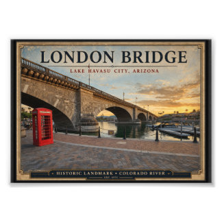 London Bridge Lake Havasu Arizona  フォトプリント