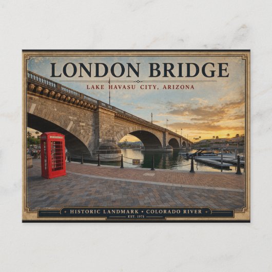 London Bridge Lake Havasu Arizona  ポストカード (正面)