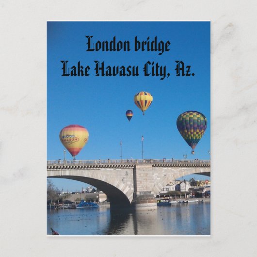 London Bridge, Lake Havasu, Az. ポストカード (正面)