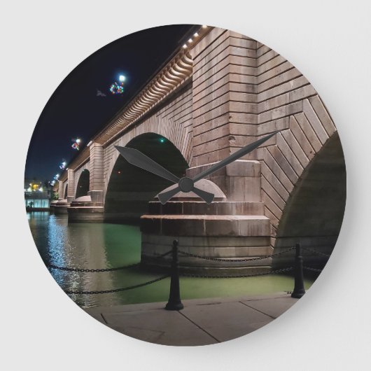 London Bridge, Lake Havasu, Az. ラージ壁時計 (正面)
