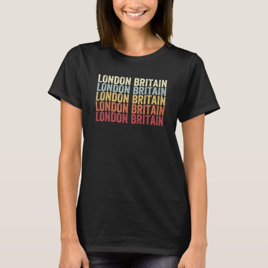 London Britain Pennsylvania London Britain PA Retr Tシャツ (正面)