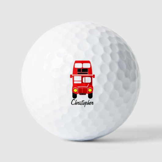London Bus Design ゴルフボール (正面)