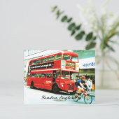 London Bus Postcard ポストカード (スタンド正面)