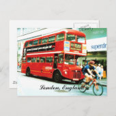 London Bus Postcard ポストカード (正面/裏面)