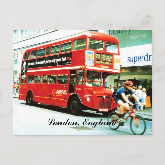 London Bus Postcard ポストカード (正面)