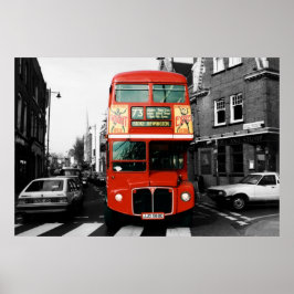 London Bus Poster 2 ポスター