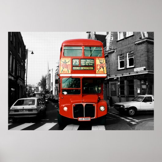 London Bus Poster 2 ポスター (正面)