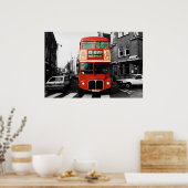 London Bus Poster 2 ポスター (キッチン)