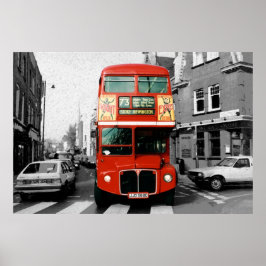 London Bus Poster 3 ポスター