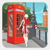 London Calling スクエアシール (正面)
