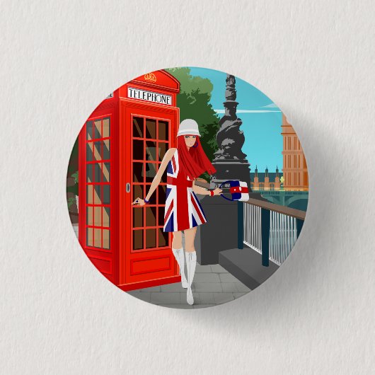 London Calling 缶バッジ (正面)