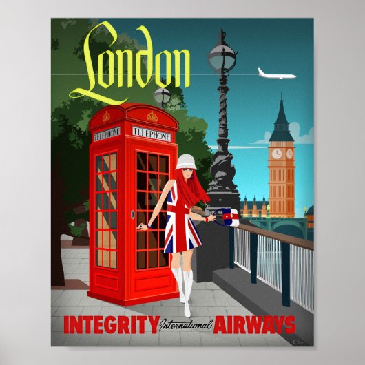 London Calling Art Print ポスター (正面)