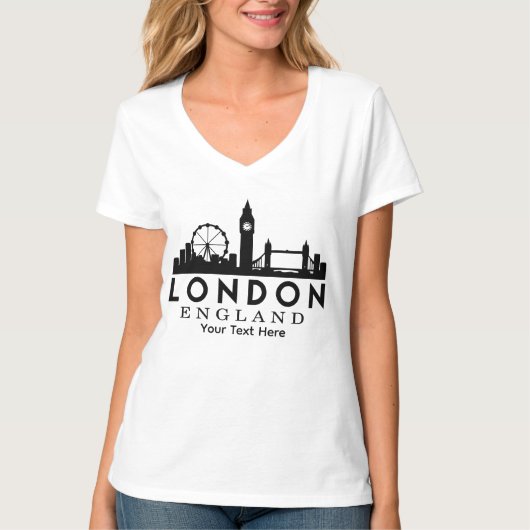 London City Landmark Travel Design Tシャツ (正面)
