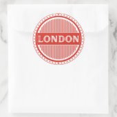 London City Pride Emblem – Canadian Identity ラウンドシール (バッグ)