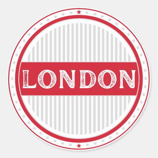 London City Pride Emblem – English Identity ラウンドシール (正面)