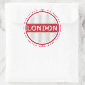 London City Pride Emblem – English Identity ラウンドシール (バッグ)