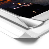 London City View Fake Window With Blinds ポスター (角)