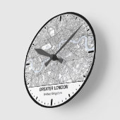 London Clock City Line Art ラウンド壁時計 (傾斜)