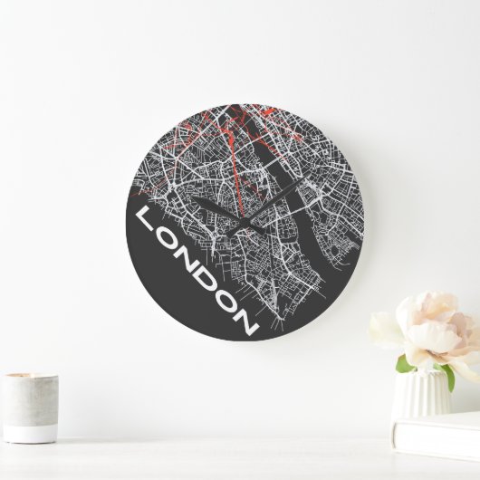 London Clock Designs ラージ壁時計 (ホーム)
