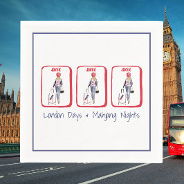 London Days & Mahjong Nights / 麻雀パーティー スタンダードカクテルナプキン