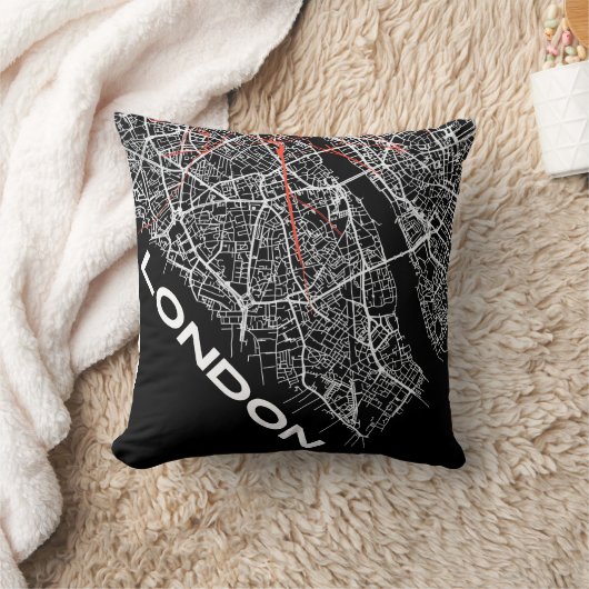 London Design Pillow クッション (ブランケット)