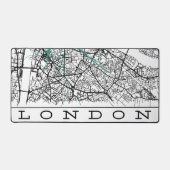 London Desk Pad Mapped デスクマット (正面)