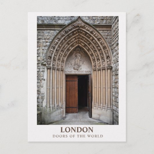London - Doors of the World Postcard Collection ポストカード (正面)