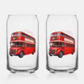 London double-decker bus ガラス缶 (正面)