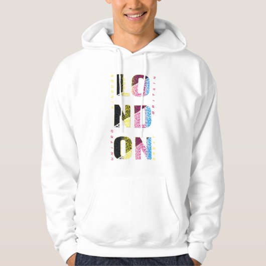 London en multicolores パーカ (正面)