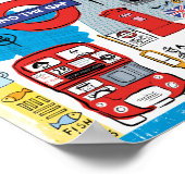 London, England ポスター (角)