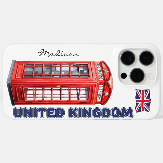 London England Case-Mate iPhoneケース (裏面 (横))