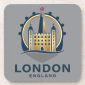 London England Great Britain コースター (正面)