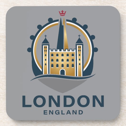 London England Great Britain コースター (正面)