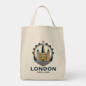 London England Great Britain トートバッグ (裏面)
