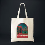 London England Retro Travel Art Vintage トートバッグ<br><div class="desc">London vector art design. London,  the capital of England and the United Kingdom,  is a 21st-century city with history stretching back to Roman times.</div>