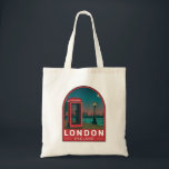 London England Retro Travel Art Vintage トートバッグ<br><div class="desc">London vector art design. London,  the capital of England and the United Kingdom,  is a 21st-century city with history stretching back to Roman times.</div>