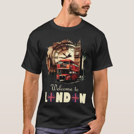 London England Souvenir Tourist For Men Women Kids Tシャツ (正面)