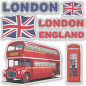 London England stickers シール (正面)